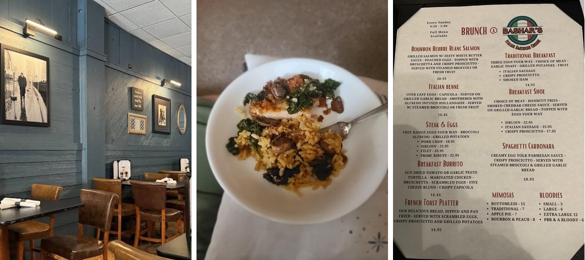 Bashar's Italian American Cuisine Menu